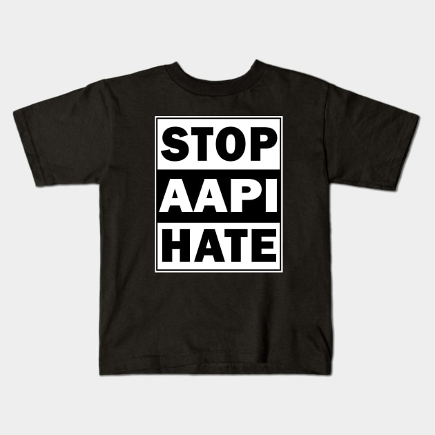 Stop Aapi Hate Kids T-Shirt by valentinahramov